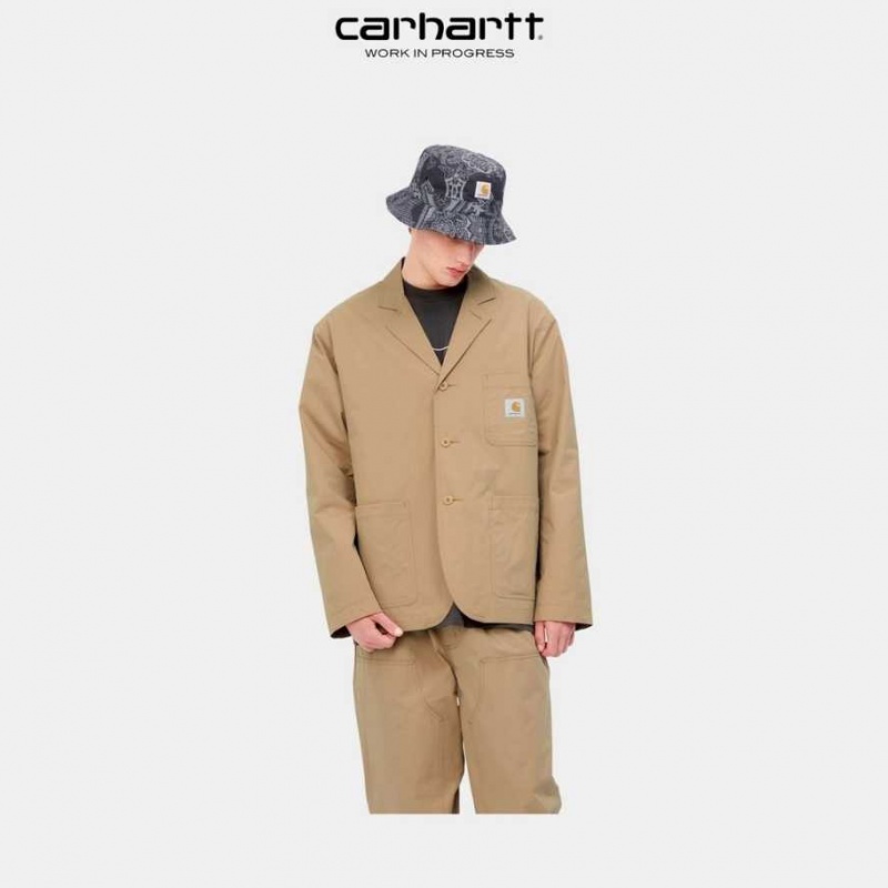 Marron Carhartt Wip Montana Blazer - Danmark JBL-9888425