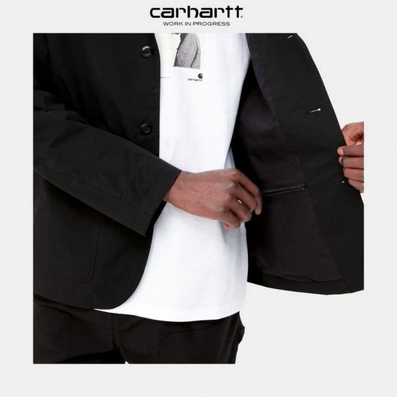 Noir Carhartt Wip Montana Blazer - Danmark ECQ-4905620