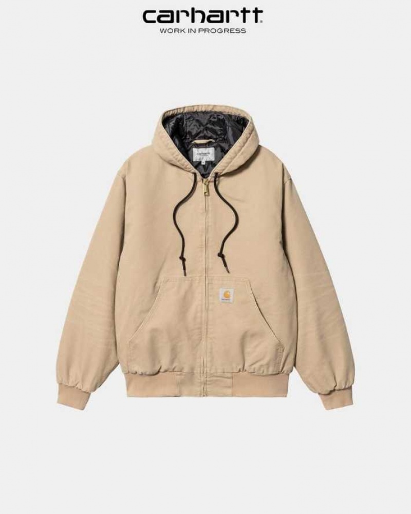 Marron Carhartt Wip OG Active Jacket (D'hiver) - Danmark NTU-2880029