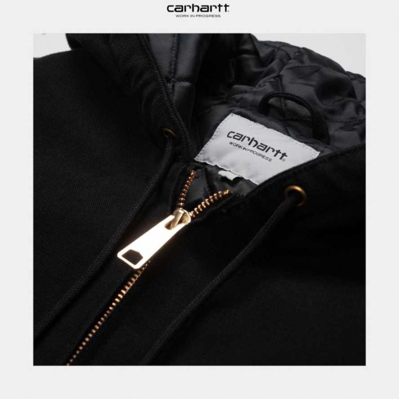 Noir Carhartt Wip OG Active Jacket (D'hiver) - Danmark VMK-0288445