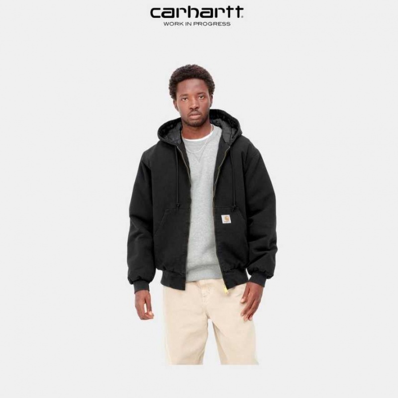 Noir Carhartt Wip OG Active Jacket (D'hiver) - Danmark VMK-0288445