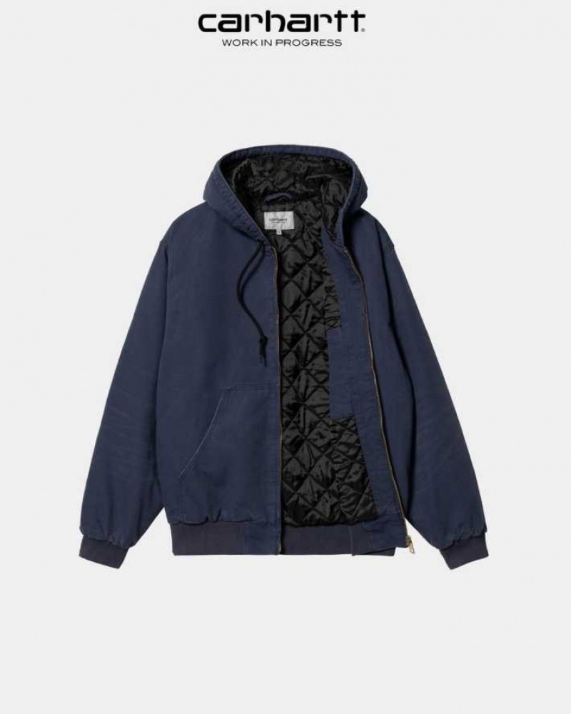 Enzian (aged canvas) Carhartt Wip OG Active Jacket (D'hiver) Enzian (aged - Danmark DVB-9933456