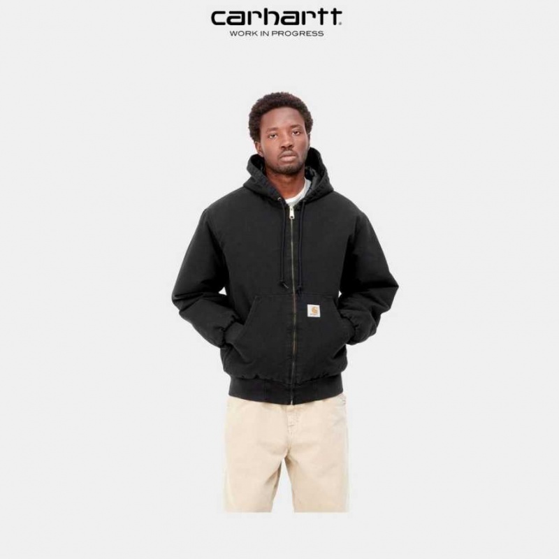 Noir Carhartt Wip OG Active Jacket (D'hiver) - Danmark VMK-0288445