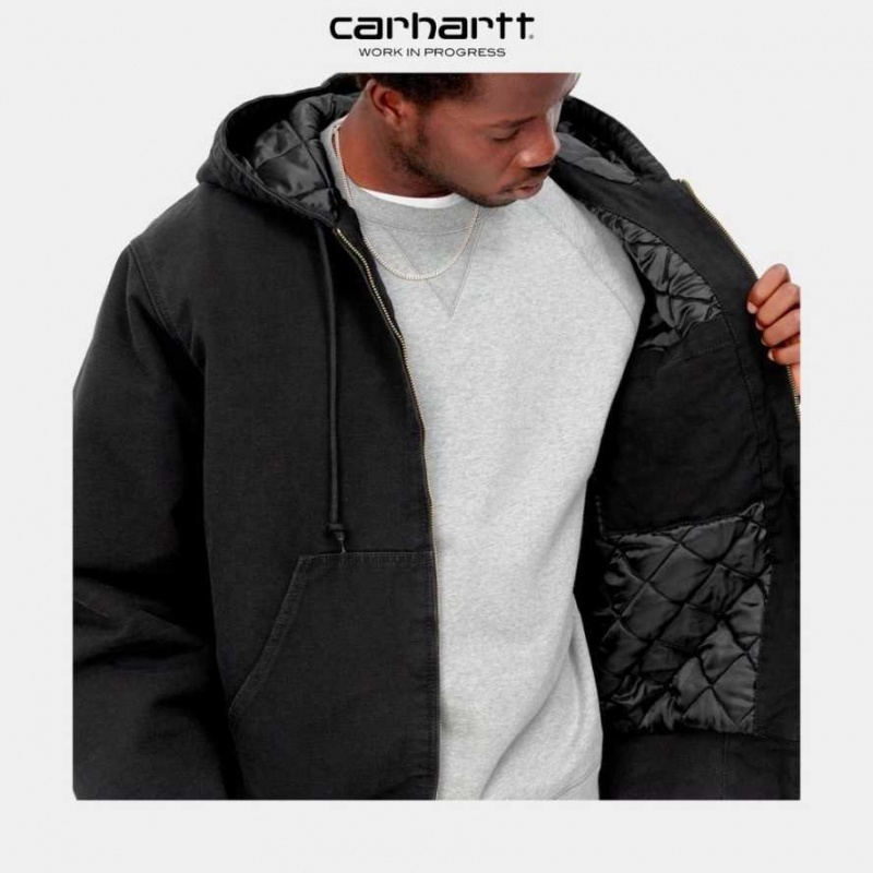 Noir Carhartt Wip OG Active Jacket (D'hiver) - Danmark VMK-0288445