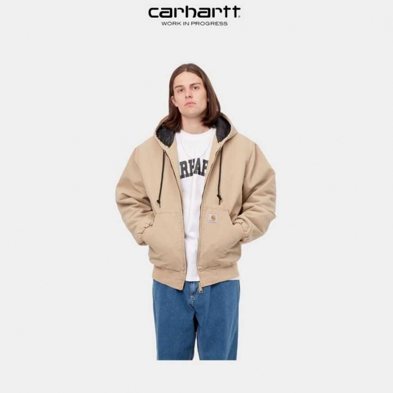 Marron Carhartt Wip OG Active Jacket (D'hiver) - Danmark NTU-2880029