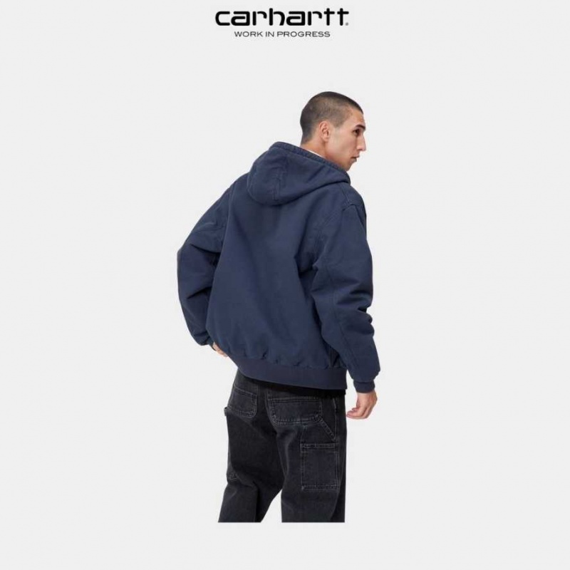 Enzian (aged canvas) Carhartt Wip OG Active Jacket (D'hiver) Enzian (aged - Danmark DVB-9933456