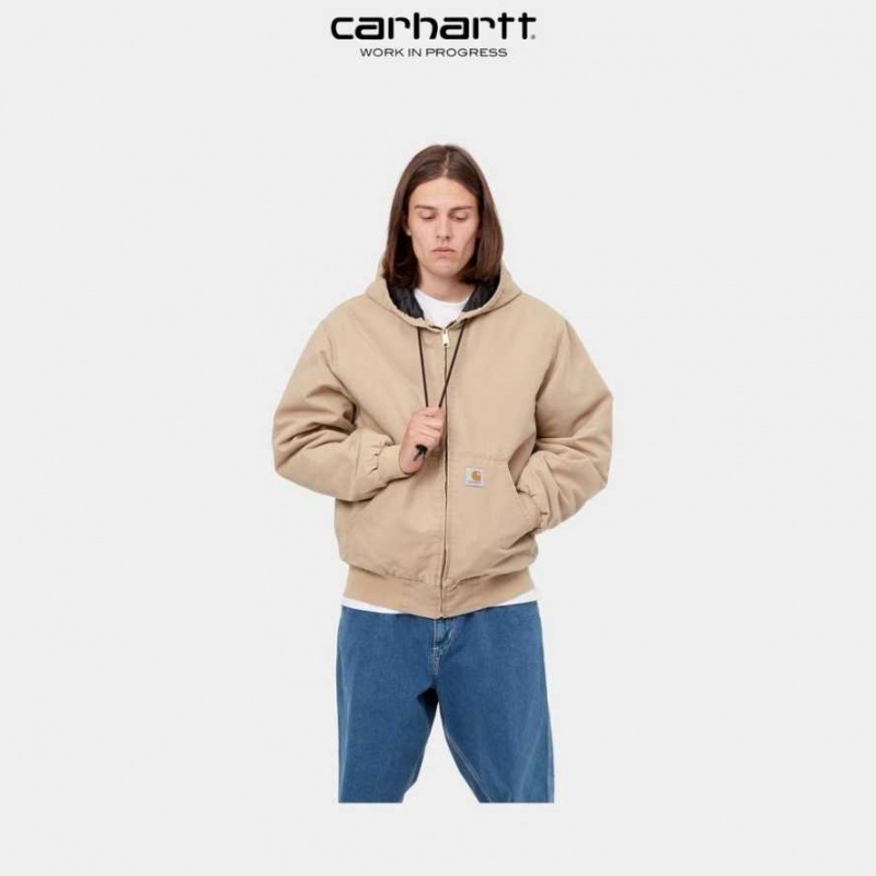 Marron Carhartt Wip OG Active Jacket (D'hiver) - Danmark NTU-2880029