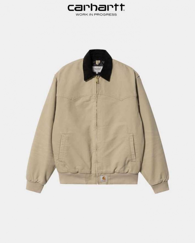 Ammonite Carhartt Wip OG Santa Fe Jacket (D'hiver) - Danmark FNG-3876421