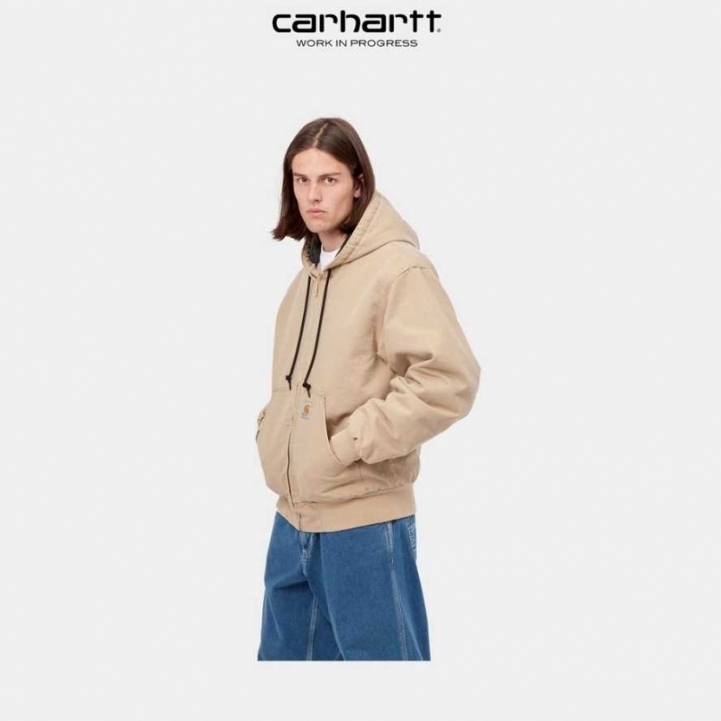 Marron Carhartt Wip OG Active Jacket (D'hiver) - Danmark NTU-2880029