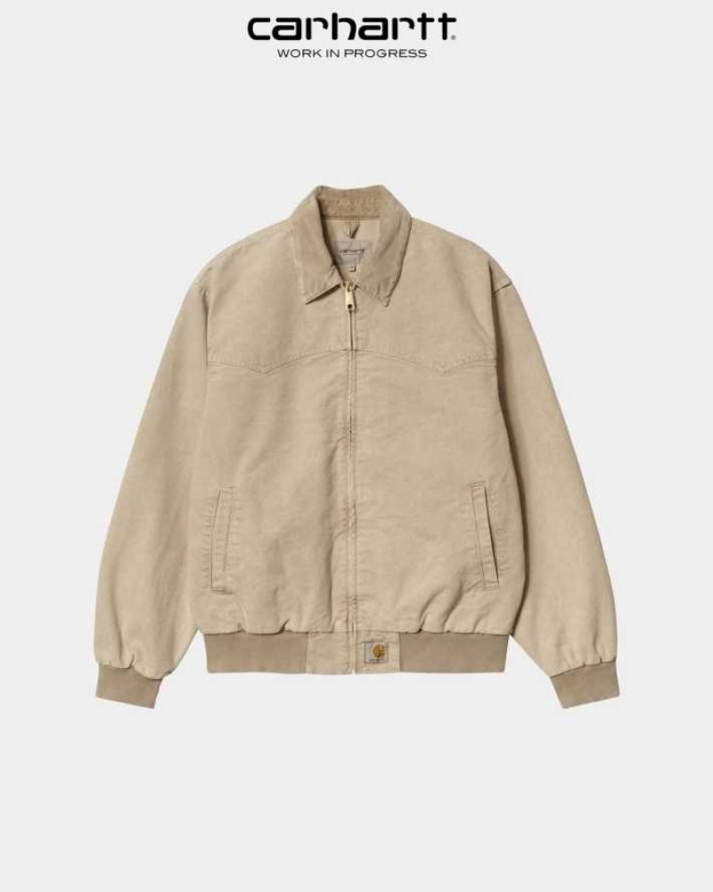 Marron Carhartt Wip OG Santa Fe Jacket - Danmark QQL-0503813