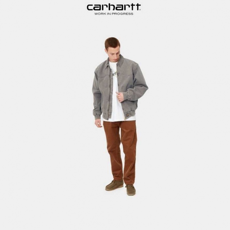 Noir Carhartt Wip OG Santa Fe Jacket - Danmark FRT-7999261