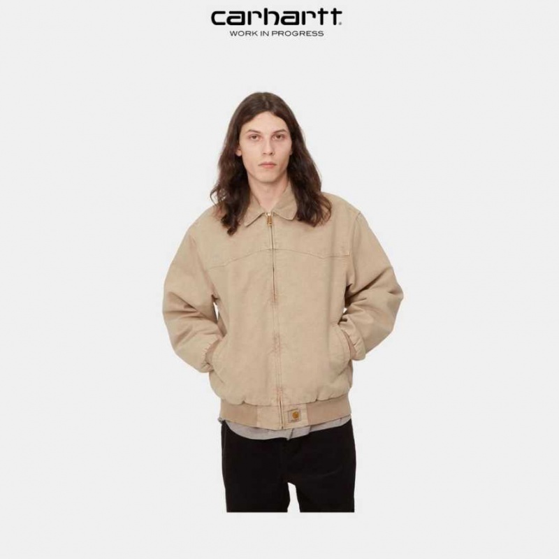 Marron Carhartt Wip OG Santa Fe Jacket - Danmark QQL-0503813