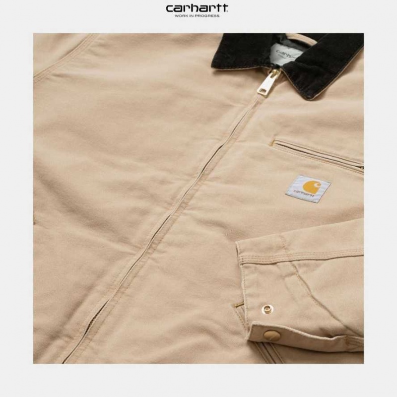 Marron Carhartt Wip OG Detroit Jacket (D'hiver) - Danmark TPL-5742920