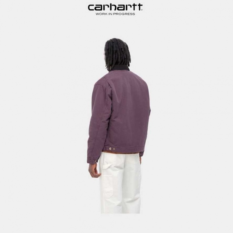 Noir Carhartt Wip OG Detroit Jacket (D'hiver) - Danmark ZED-2618094