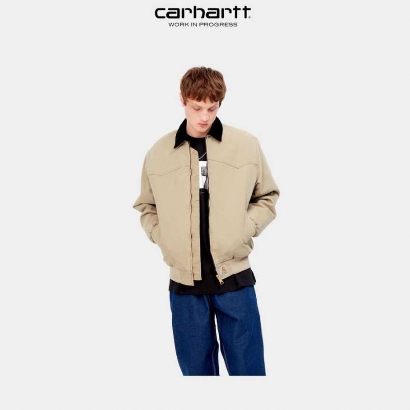 Ammonite Carhartt Wip OG Santa Fe Jacket (D'hiver) - Danmark FNG-3876421