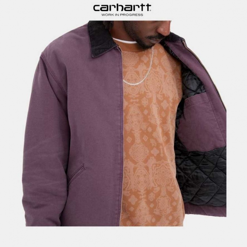 Noir Carhartt Wip OG Detroit Jacket (D'hiver) - Danmark ZED-2618094