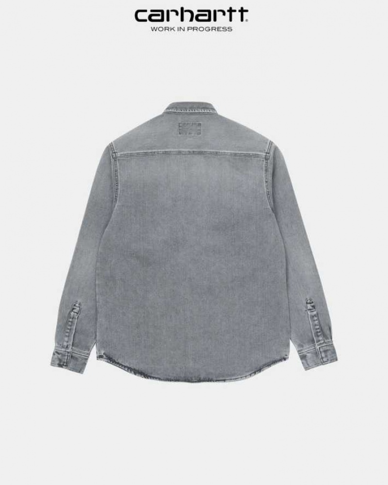 Noir Carhartt Wip Salinac Shirt Jacket - Danmark ABN-6280366