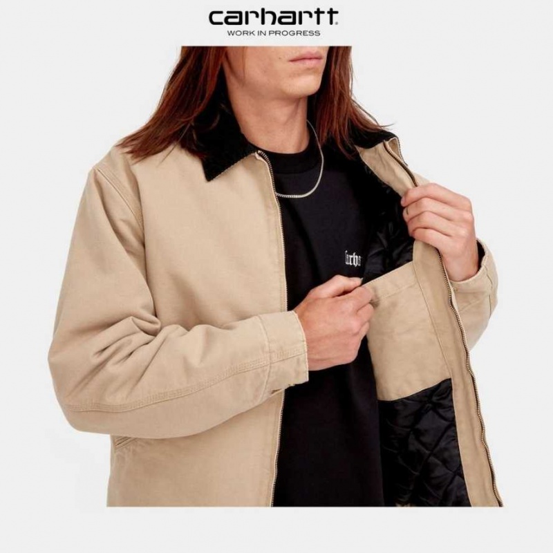 Marron Carhartt Wip OG Detroit Jacket (D'hiver) - Danmark TPL-5742920