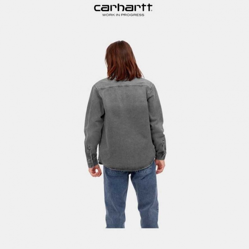 Noir Carhartt Wip Salinac Shirt Jacket - Danmark ABN-6280366