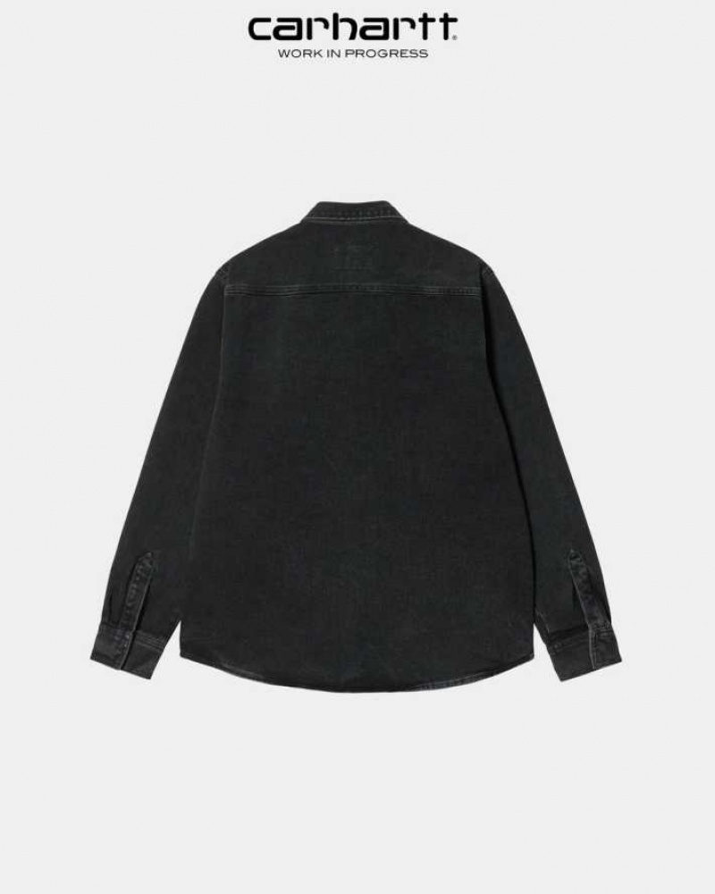 Noir Carhartt Wip Salinac Shirt Jacket - Danmark IFL-9269197