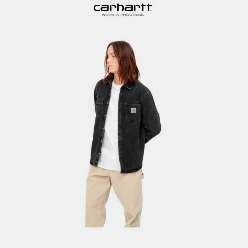 Noir Carhartt Wip Salinac Shirt Jacket - Danmark IFL-9269197