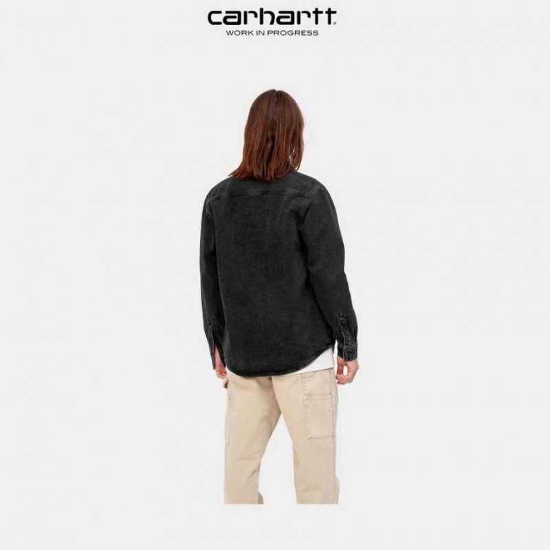 Noir Carhartt Wip Salinac Shirt Jacket - Danmark IFL-9269197