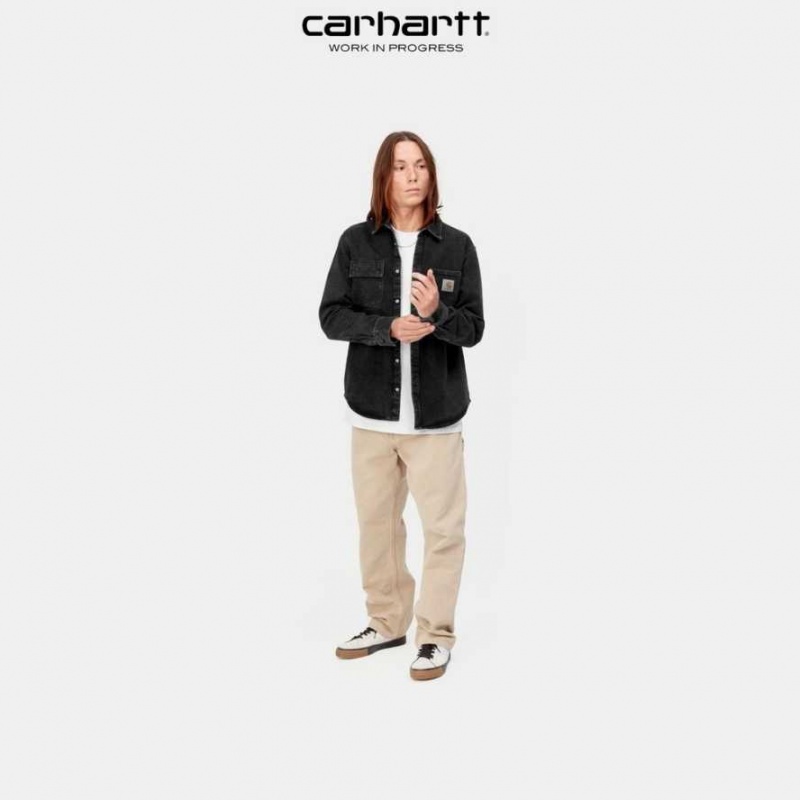 Noir Carhartt Wip Salinac Shirt Jacket - Danmark IFL-9269197