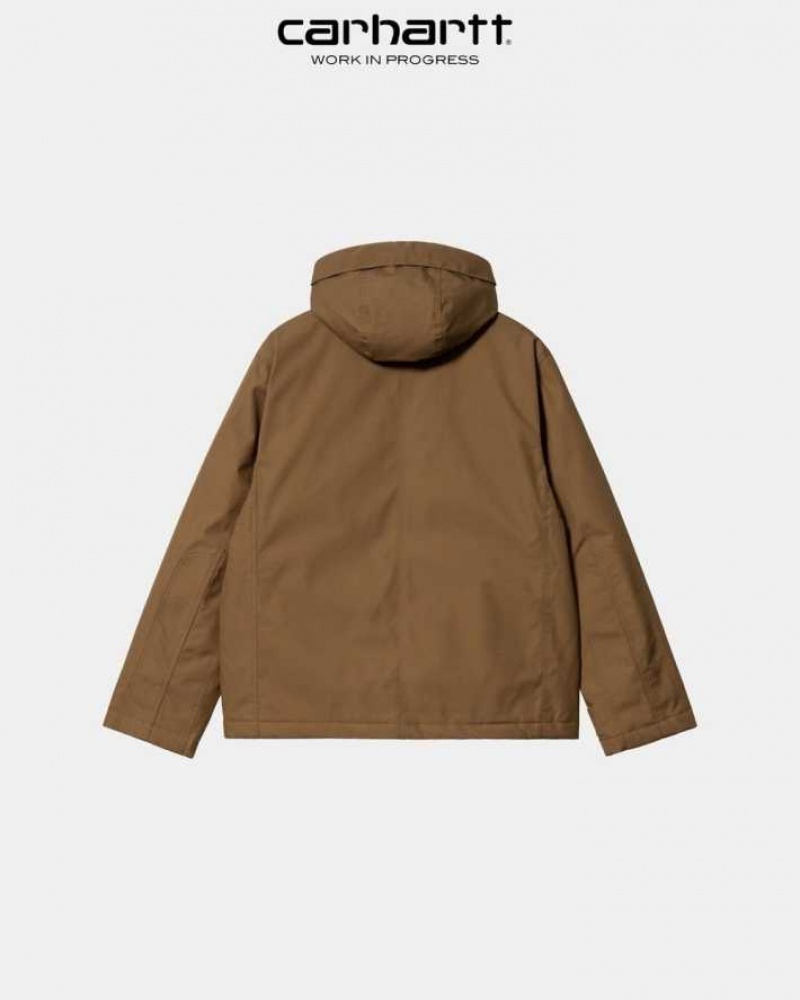 Marron Carhartt Wip Valley Jacket - Danmark FCK-3527841