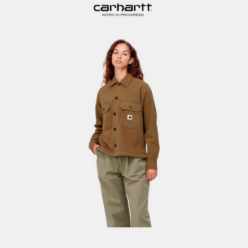 Marron Carhartt Wip Wiston Shirt Jacket - Danmark WJR-4257042