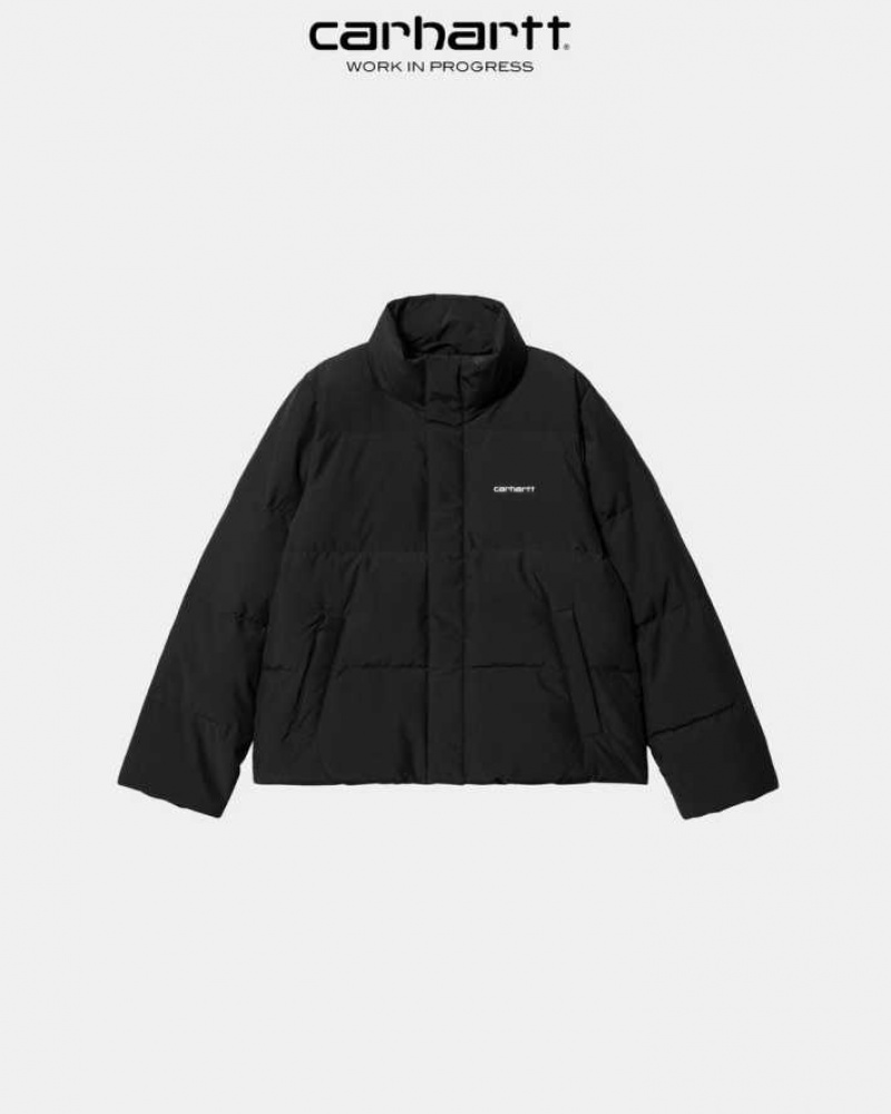 Noir Carhartt Wip Yanie Jacket - Danmark ZKQ-4545287