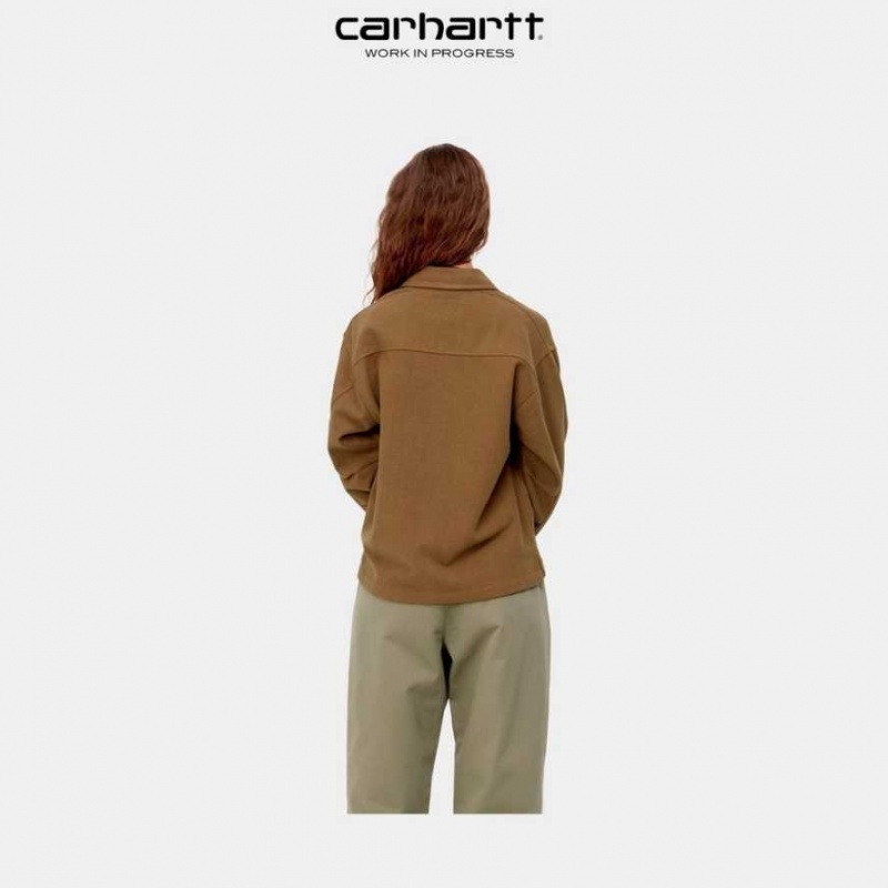 Marron Carhartt Wip Wiston Shirt Jacket - Danmark WJR-4257042