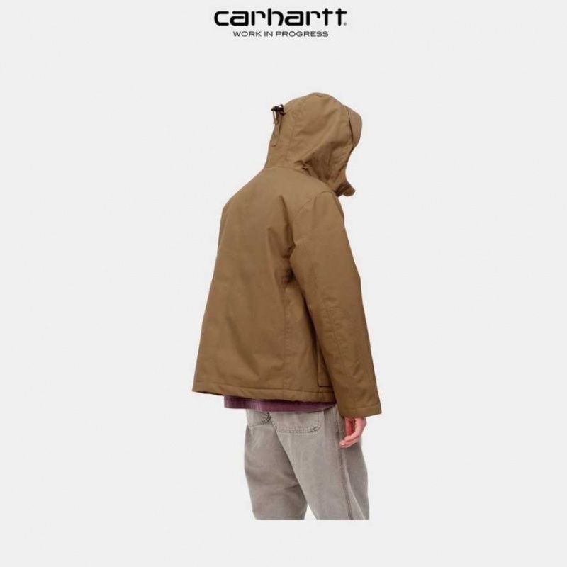 Marron Carhartt Wip Valley Jacket - Danmark FCK-3527841