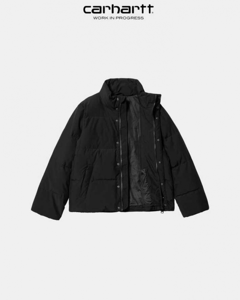 Noir Carhartt Wip Yanie Jacket - Danmark ZKQ-4545287