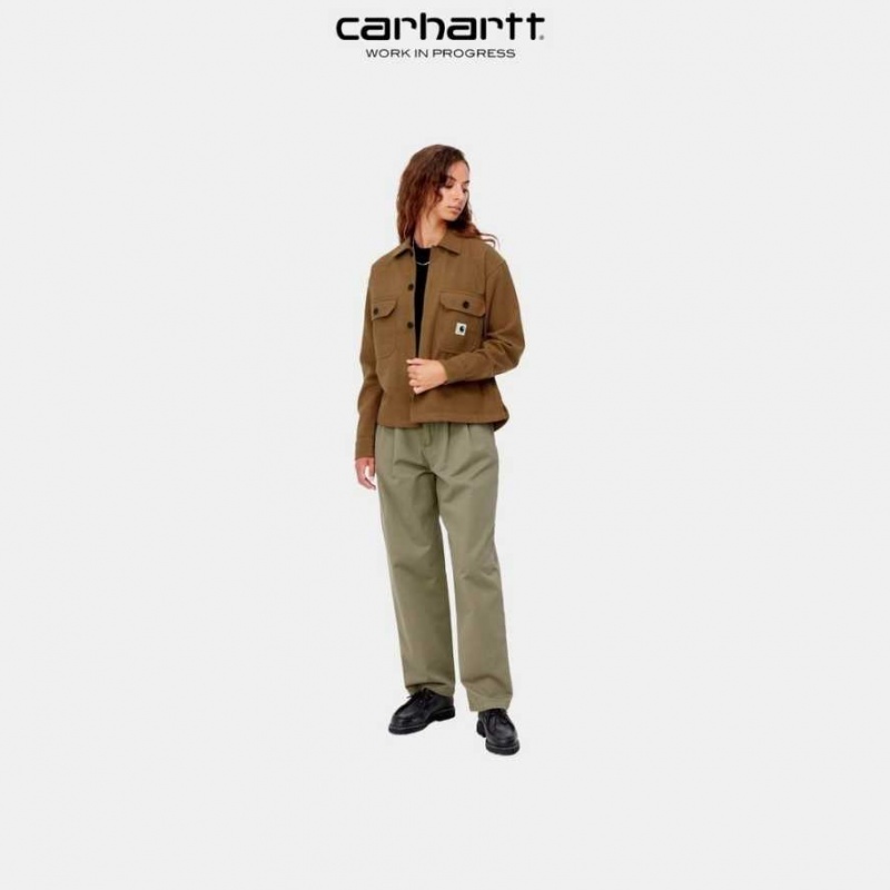 Marron Carhartt Wip Wiston Shirt Jacket - Danmark WJR-4257042