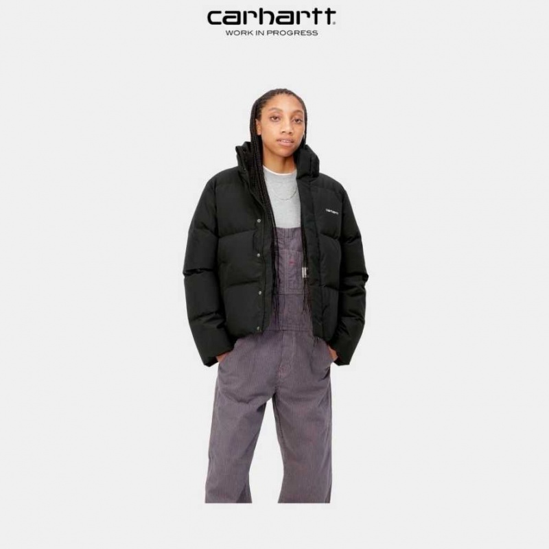 Noir Carhartt Wip Yanie Jacket - Danmark ZKQ-4545287