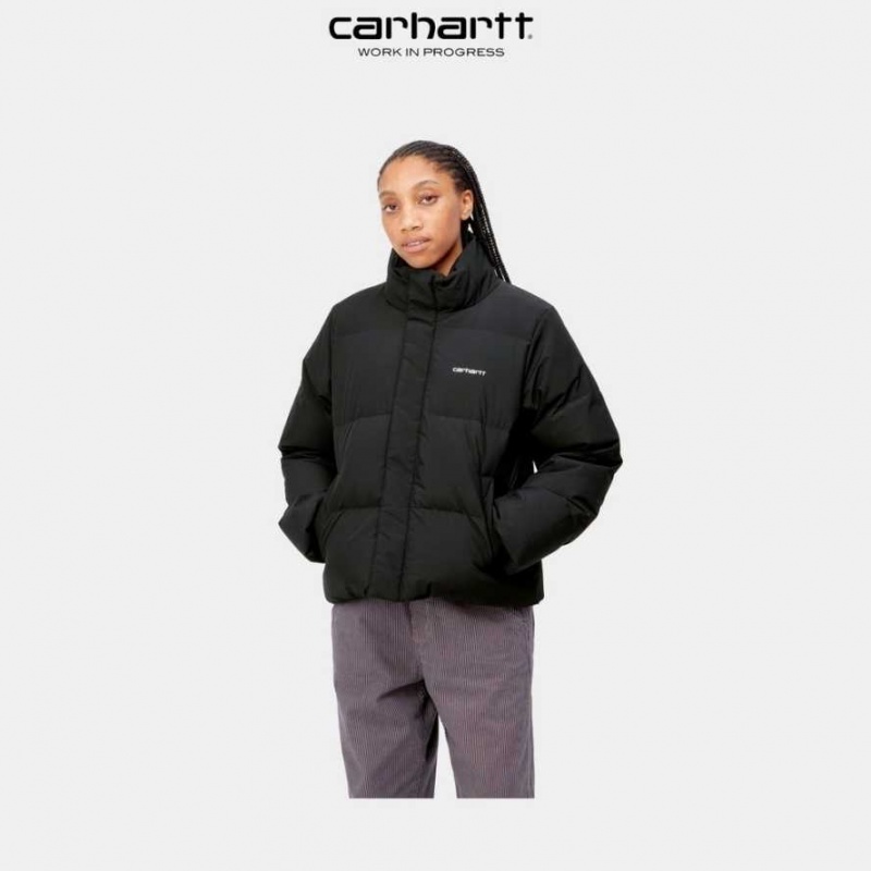 Noir Carhartt Wip Yanie Jacket - Danmark ZKQ-4545287