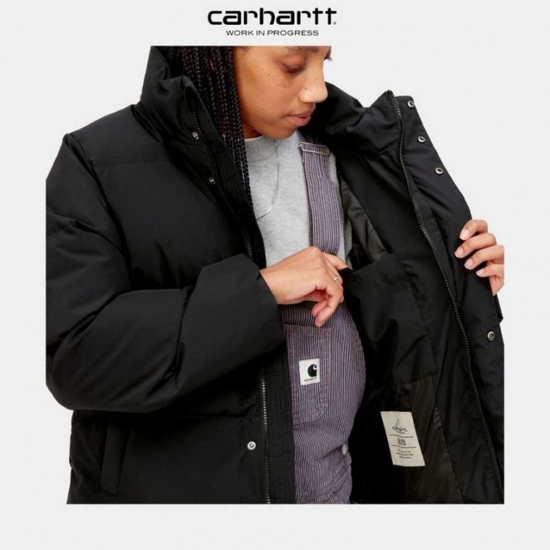 Noir Carhartt Wip Yanie Jacket - Danmark ZKQ-4545287