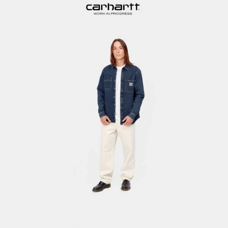 Bleu Carhartt Wip Salinac Shirt Jacket - Danmark DDD-3726446