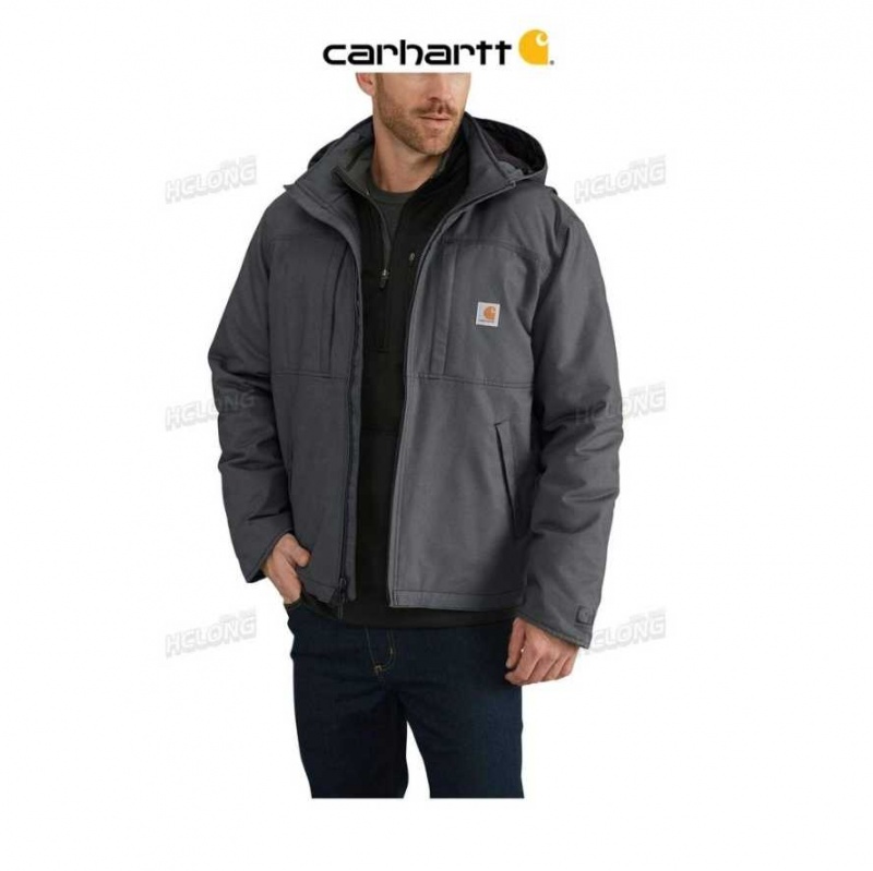 Shadow Carhartt Full Swing Loose Fit Quick Duck Insulated Jacket - Danmark MTY-1559256