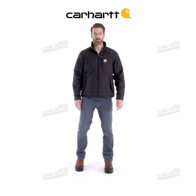 Noir Carhartt Rain Defender Relaxed Fit Legere Insulated Jacket - Danmark EWX-7218204