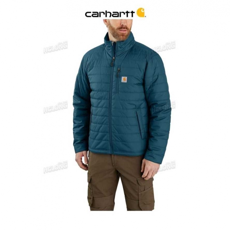 Bleu Carhartt Rain Defender Relaxed Fit Legere Insulated Jacket - Danmark FQW-7418701