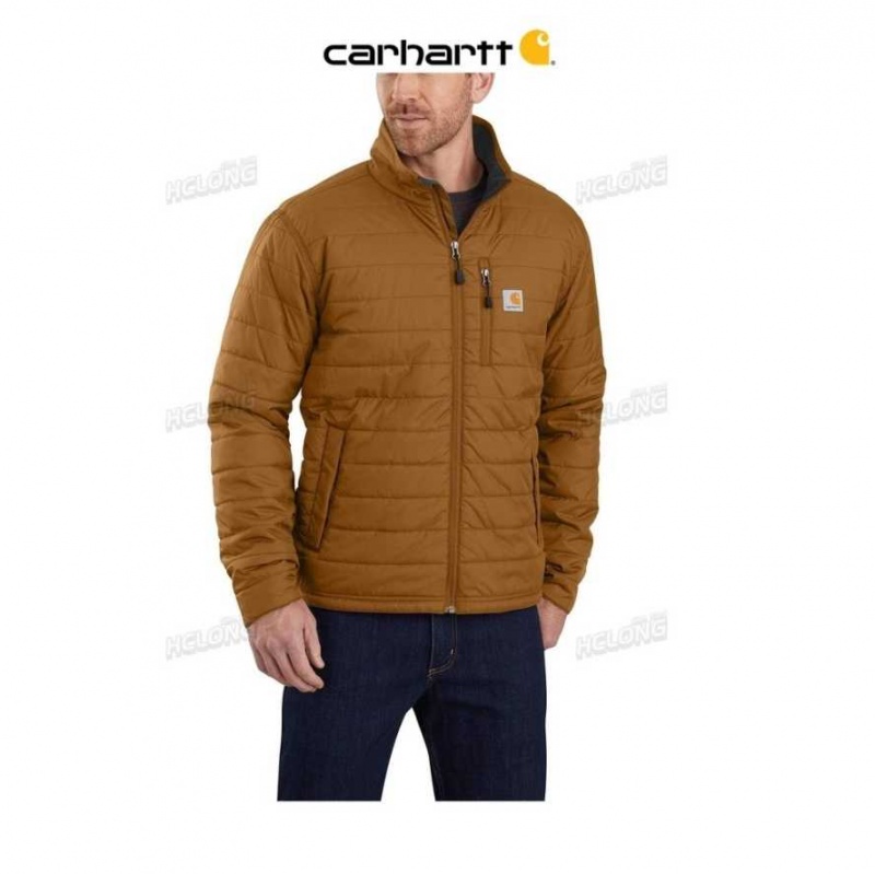 Marron Carhartt Rain Defender Relaxed Fit Legere Insulated Jacket - Danmark NXR-7901959