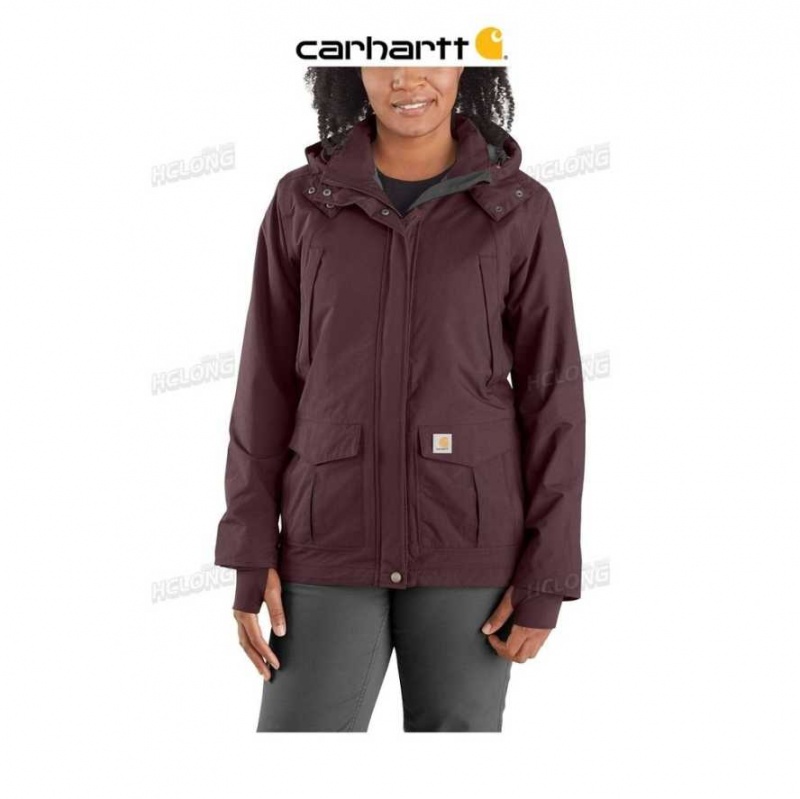 Blackberry Carhartt Storm Defender Relaxed Fit Legere Jacket - 1 Warm Rating - Danmark TPD-3964728