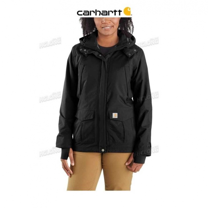 Noir Carhartt Storm Defender Relaxed Fit Legere Jacket - 1 Warm Rating - Danmark EUH-7389418