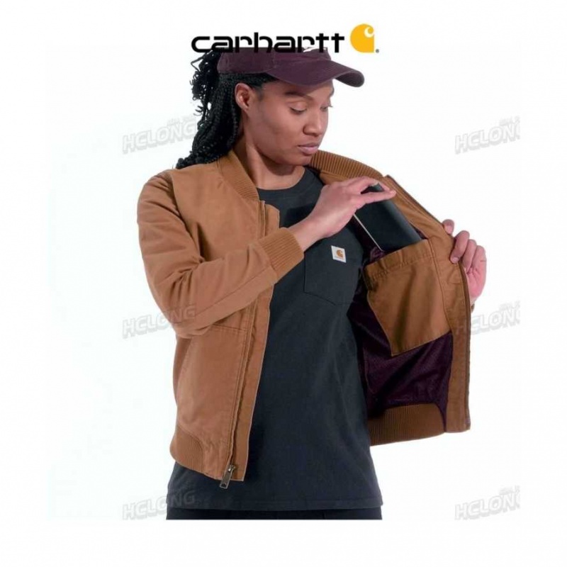 Natural Carhartt Rugged Flex Relaxed Fit Tela Jacket - 1 Warm Rating - Danmark AVE-3346623