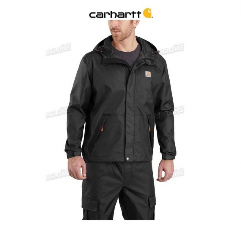 Noir Carhartt Storm Defender Loose Fit Midweight Jacket - Danmark SCQ-4453143