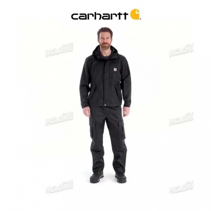 Noir Carhartt Storm Defender Loose Fit Midweight Jacket - Danmark SCQ-4453143