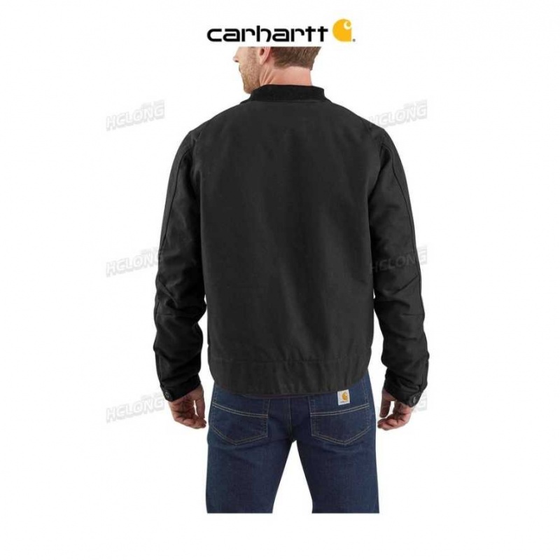 Noir Carhartt Relaxed Fit Duck Blanket-Doublée Detroit Jacket - Danmark JHQ-8322247