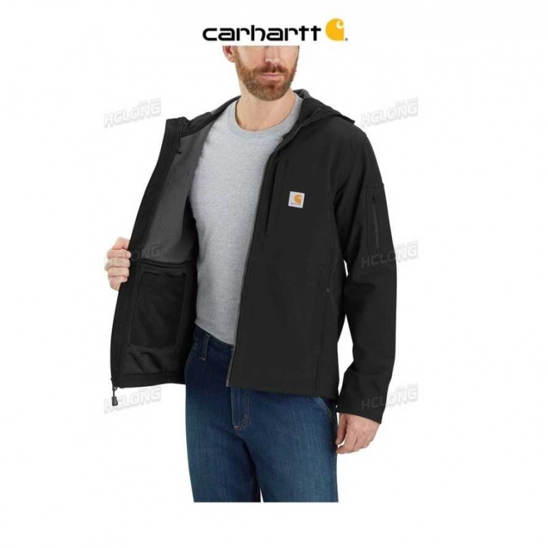 Noir Carhartt Rain Defender Relaxed Fit Midweight Softshell Encapuchonné Jacket - Danmark NTL-1843053