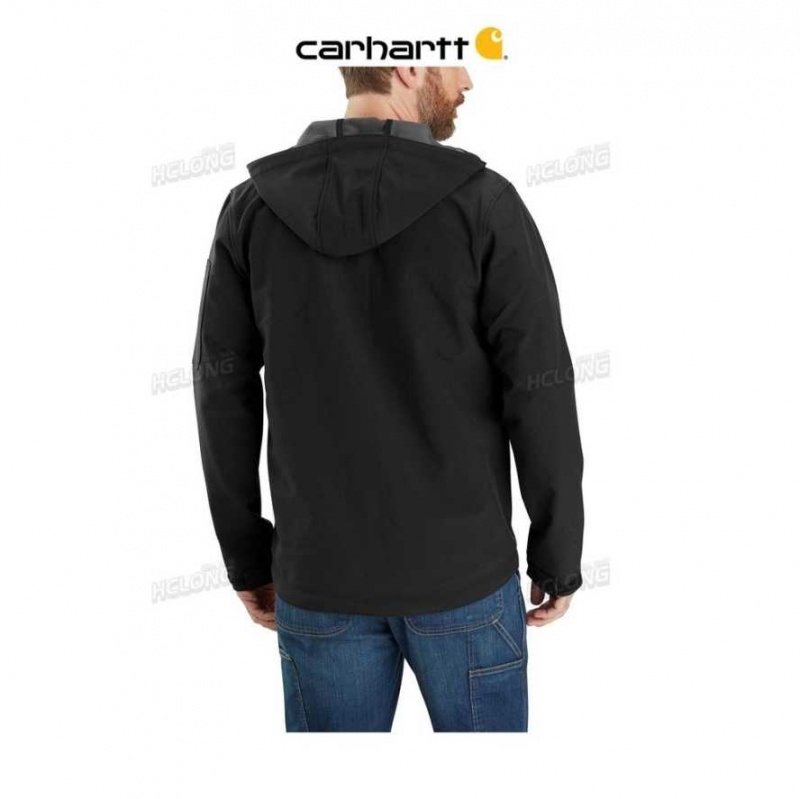 Noir Carhartt Rain Defender Relaxed Fit Midweight Softshell Encapuchonné Jacket - Danmark NTL-1843053